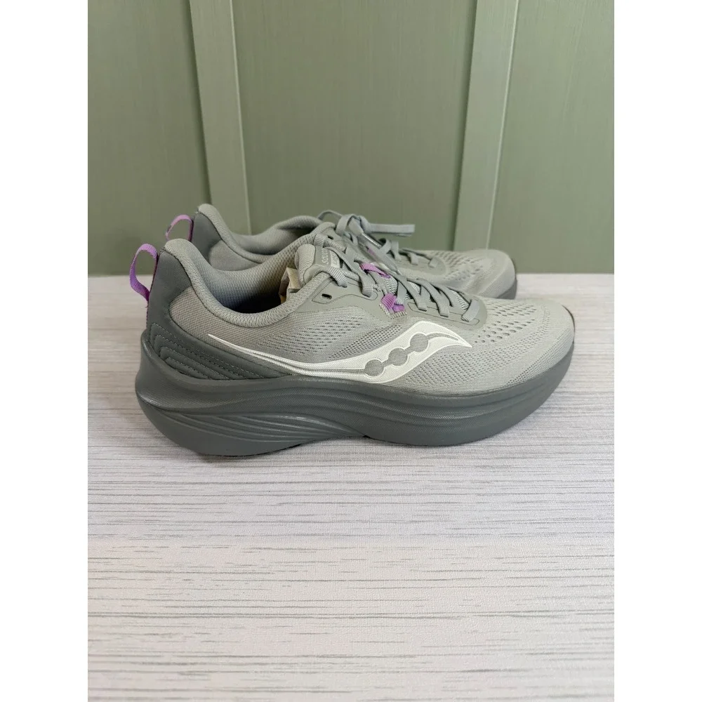 Saucony Lancer Run Womens 10 Cloud Carbon Grey Purple Running Shoes S11048-207